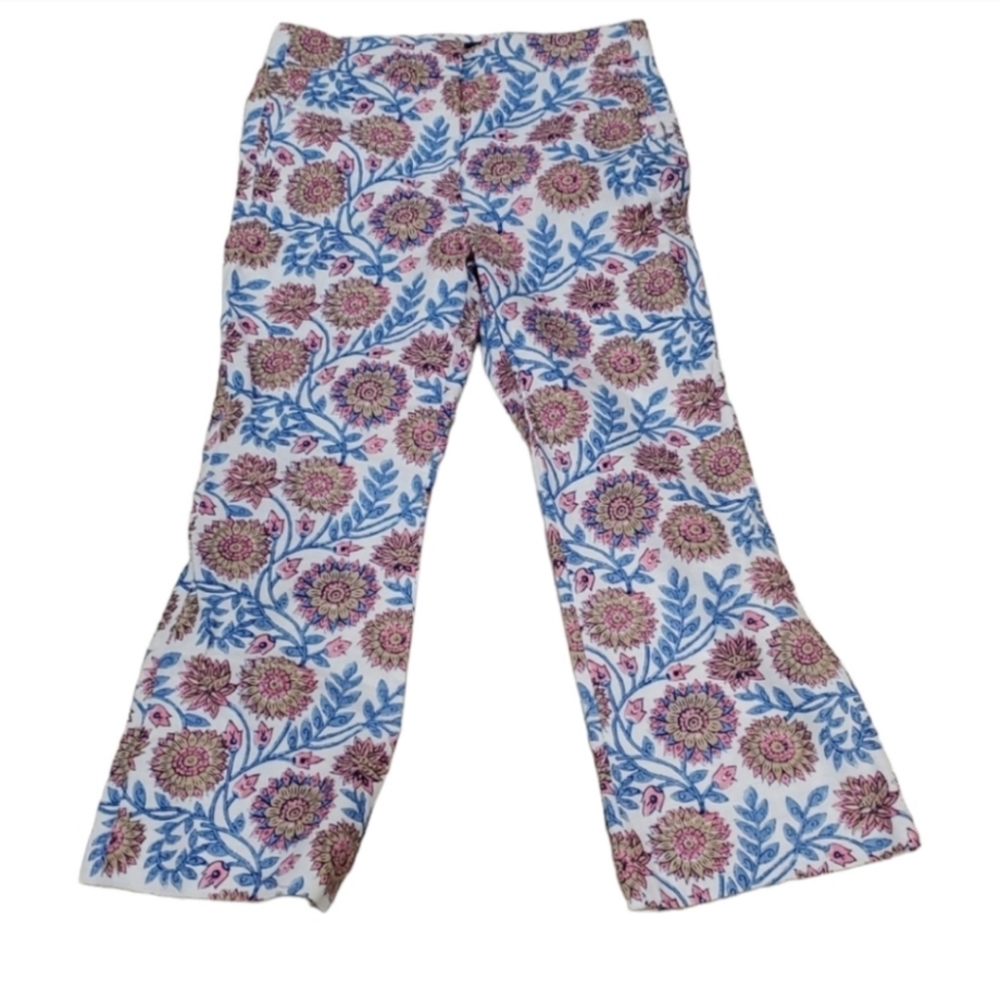 J.crew floral crop vacation pants size 6 - Picture 14 of 16